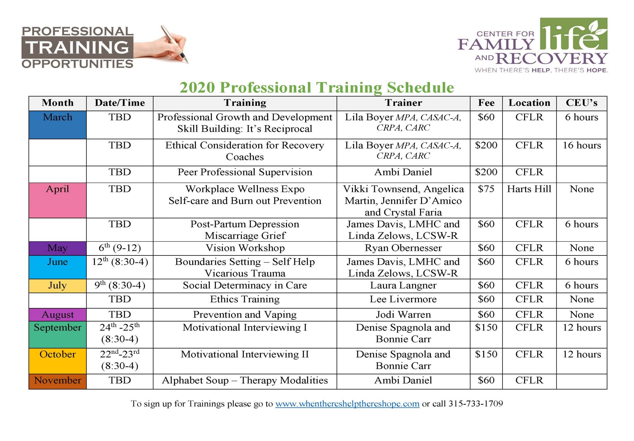 Csc Trainings And Seminars 2025 Calendar 